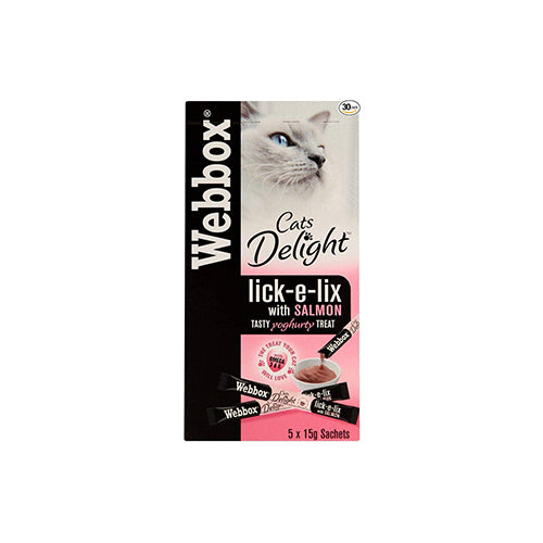 Webbox Lick-e-Lix Salmon &amp; Omega 3&amp;6 10 x 5 Pack