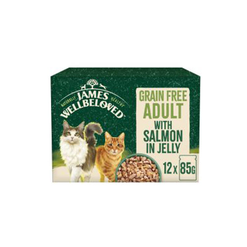 James Wellbeloved Grain Free Salmon in Jelly 12x85g