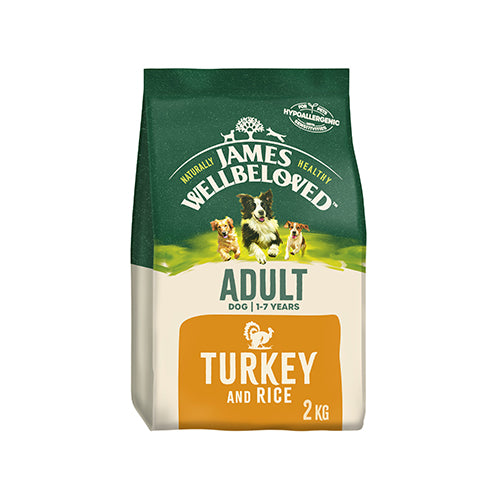 James Wellbeloved Adult Dog With Turkey &amp; Rice 2Kg Dry Dog Food