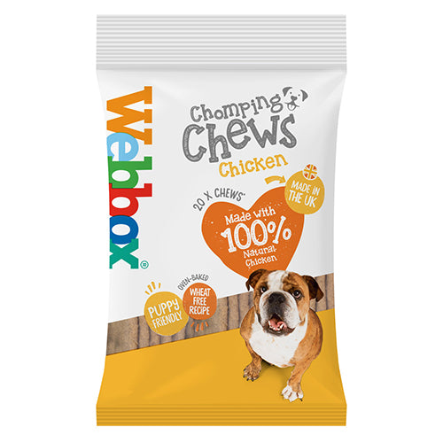 Webbox Chomping Chews Chicken Dog Treats - 10 x 200g