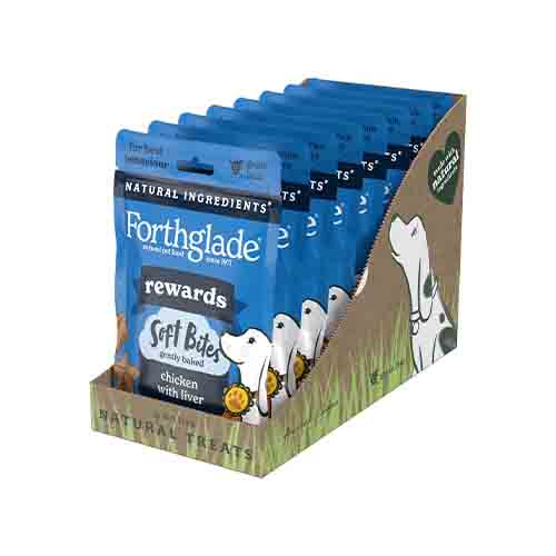 Forthglade Rewards Natural Soft Bites With Chicken &amp; Liver 8 x 90g