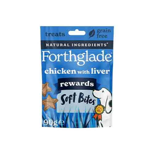 Forthglade Rewards Natural Soft Bites With Chicken &amp; Liver 8 x 90g