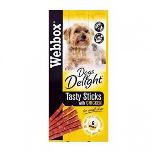 Webbox Dogs Delight Tasty Chicken Sticks - 6 x 12