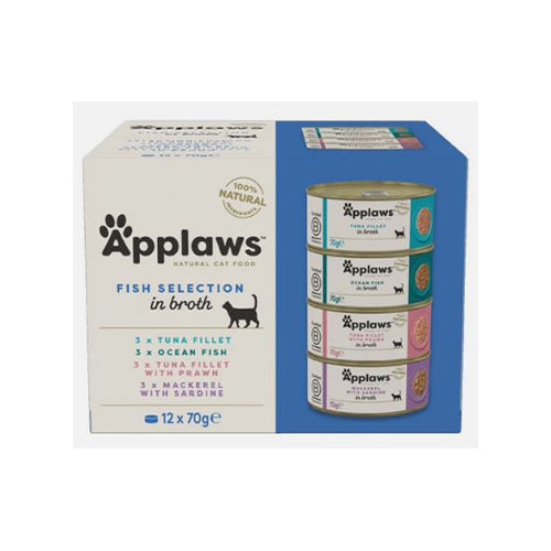 Applaws Fish Selection in Broth 12 x 70g
