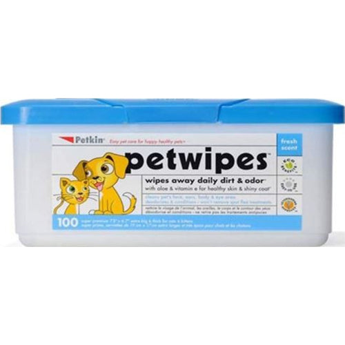 Petkin Pet Wipes, 100 Wipes