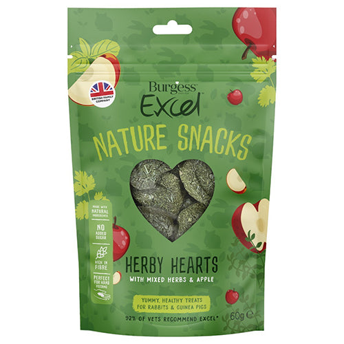 Burgess Excel Nature Treats Herby Hearts