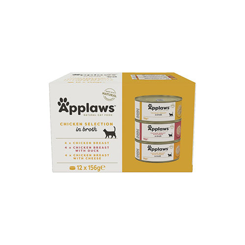 Applaws Chicken Selection in Broth 12 x 156g