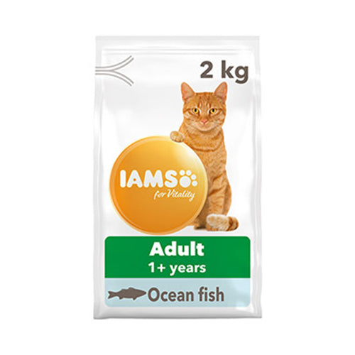 Iams for Vitality Adult with Ocean Fish 2kg - Dry Cat Food