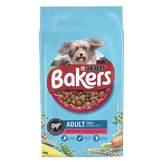 Bakers Adult With Beef & Vegetable 14kg