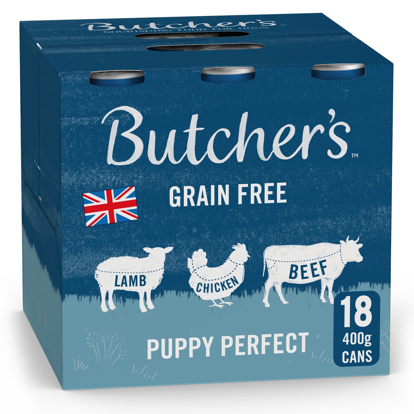 Butchers Puppy Perfect Dog Food Tins - 18x400g