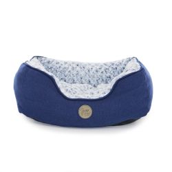 Ancol Sleepy Paws Navy Square - Dog Soft Beds