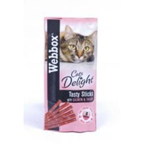 Webbox Delight Cat Salmon & Trout, 12 x 6 Sticks