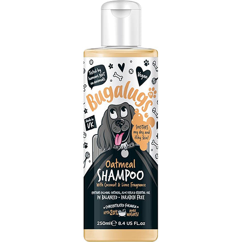 BUGALUGS Oatmeal Dog Shampoo, 250ml