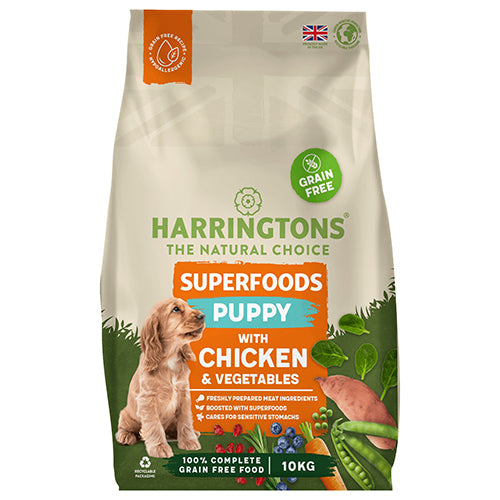 Harringtons Puppy Grain Free Superfoods Chicken & Vegetables - 10kg