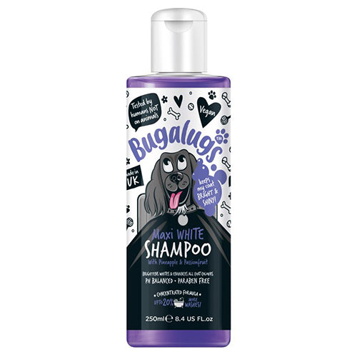Bugalugs Maxi White Shampoo For Dogs, 250ml