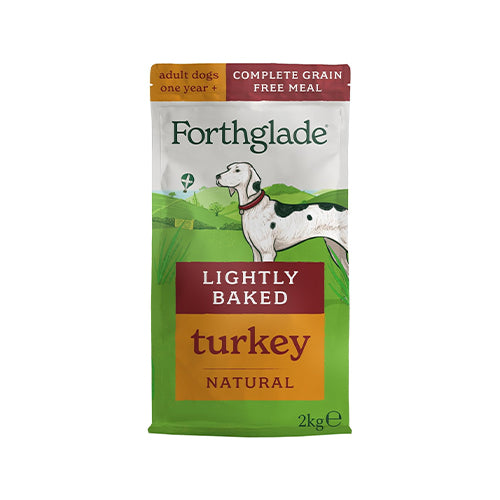 Forthglade Adult Turkey Lightly Baked Natural 2kg Dry Dog Food