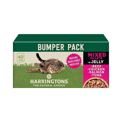 Harringtons Cat Mixed Selection In Jelly 40 X 85g