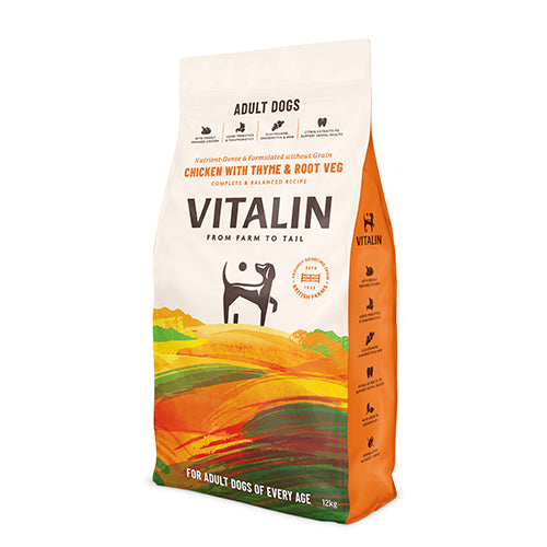 Vitalin Adult Dog Chicken with Thyme & Root Vegetable 12kg