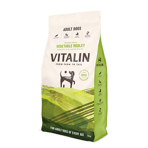 Vitalin Adult Dog Vegetable Medley 12kg