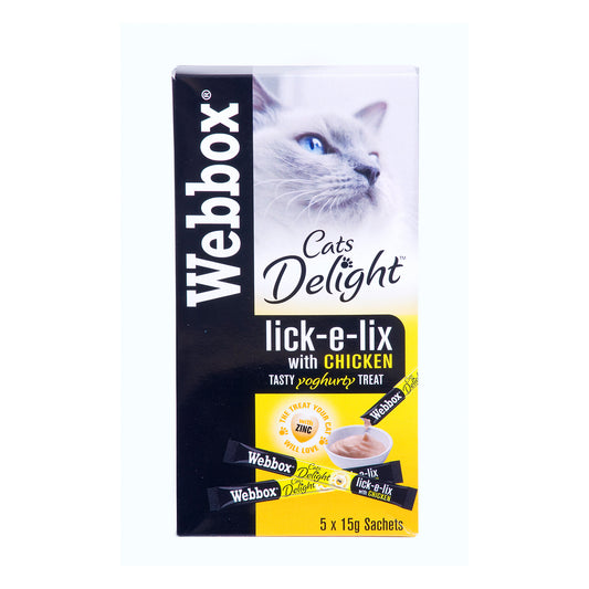 Webbox LICK-E-LIX Chicken Treats - 15g x 10 Pack
