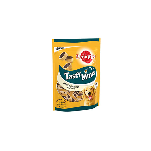 Pedigree Tasty Minis Cheese & Beef Nibbles 8 x 140g