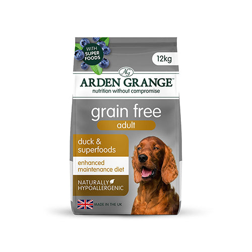Arden Grange Grain Free Adult Duck &amp; Superfoods 12kg Dry Dog Food