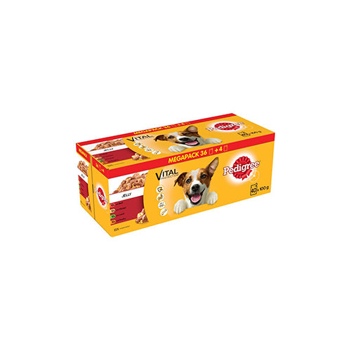 Pedigree Mixed Selection in Jelly Mega Pack Pouches 40x100g