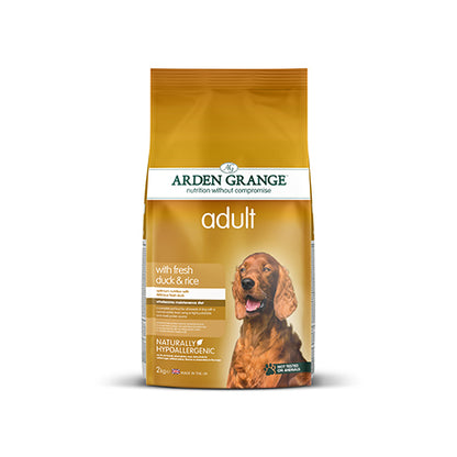 Arden Grange Adult Dog Duck &amp; Rice 2kg Dry Dog Food