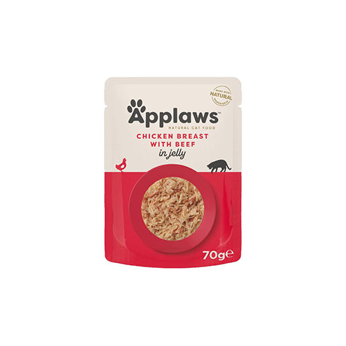 Applaws Chicken Breast With Beef in Jelly 16 × 70g