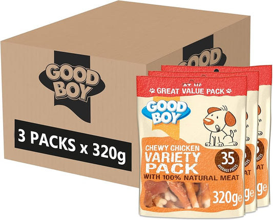 Good Boy Chewy Chicken Variety Pack 3 × 320g