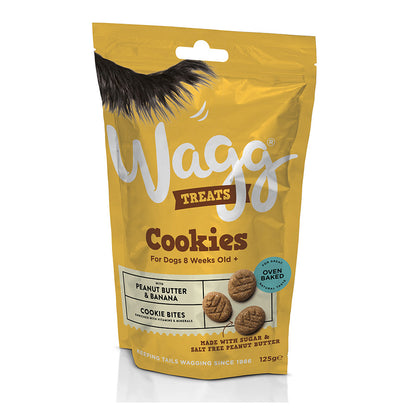 Wagg Treats Cookie Bites With Peanut Butter &amp; Banana 7x125g