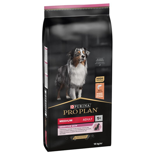Purina Pro Plan Adult Medium Breed For Sensitive Skin With Salmon 14kg