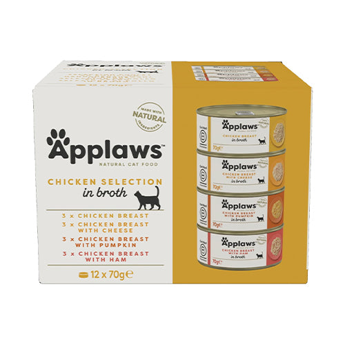 Applaws Chicken Selection in Broth 12 x 70g