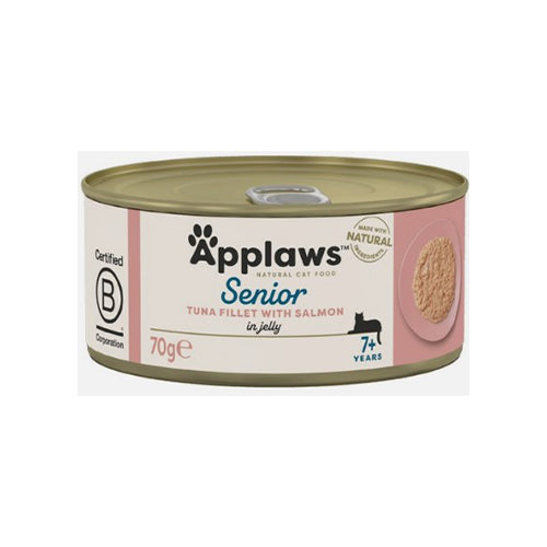 Applaws Senior Tuna Fillet With Salmon In Jelly 24 x 70g