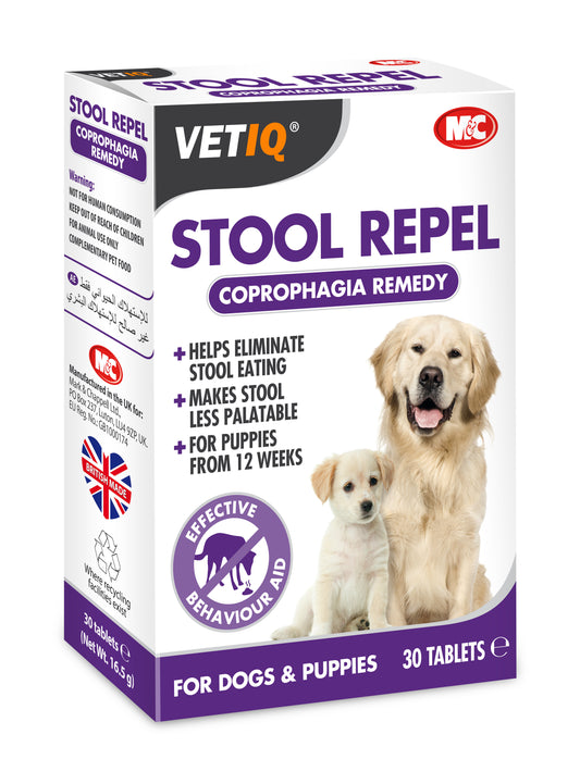 Vetiq Stool Repel Coprophagia Aid 30 Tablets - Dog Treatment