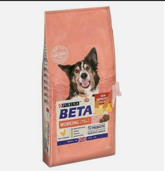 Beta Working Adult Chicken 14Kg - Dry Dog Food
