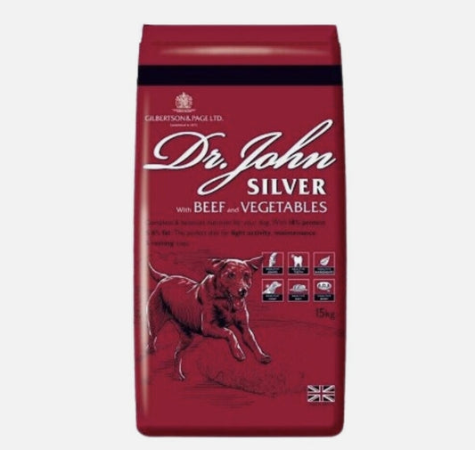 Dr. John Silver with Beef 15kg - Dry Dog Food