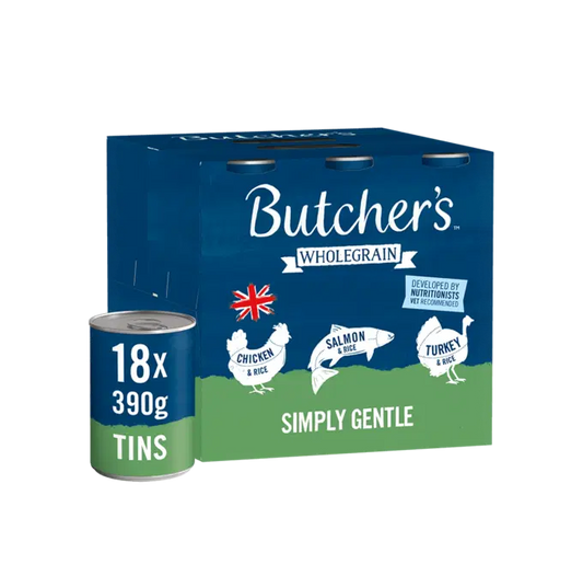 Butchers 18x390g  Simply Gentle Cans - Wet Dog Food