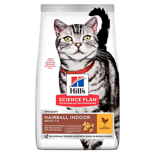 Hills Science Plan Hairball Indoor 1.5kg - Adult Cat Food