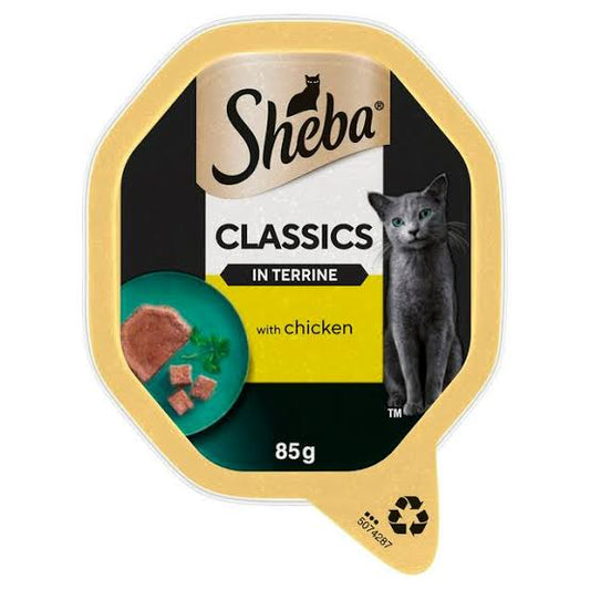 Sheba Classics in Terrine with Chicken 22 x 85g - Wet Cat Food