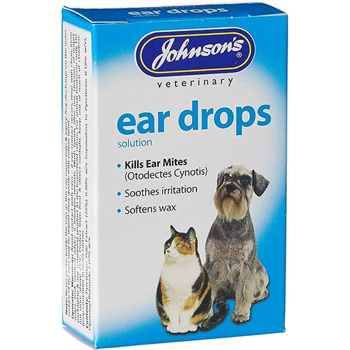 Johnson's Ear Drops For Cats & Dogs 15ml