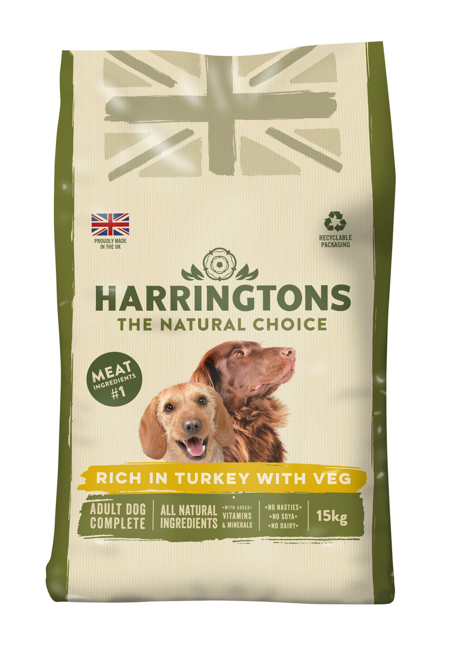 Harringtons Turkey & Vegetable 15kg - Dry Dog Food
