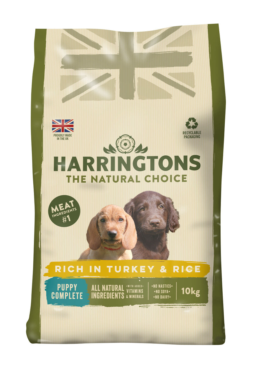 Harringtons Turkey & Rice 10kg - Dry Pupp Food