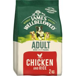 James Wellbeloved 2kg Chicken & Rice - Adult Dry Dog Food