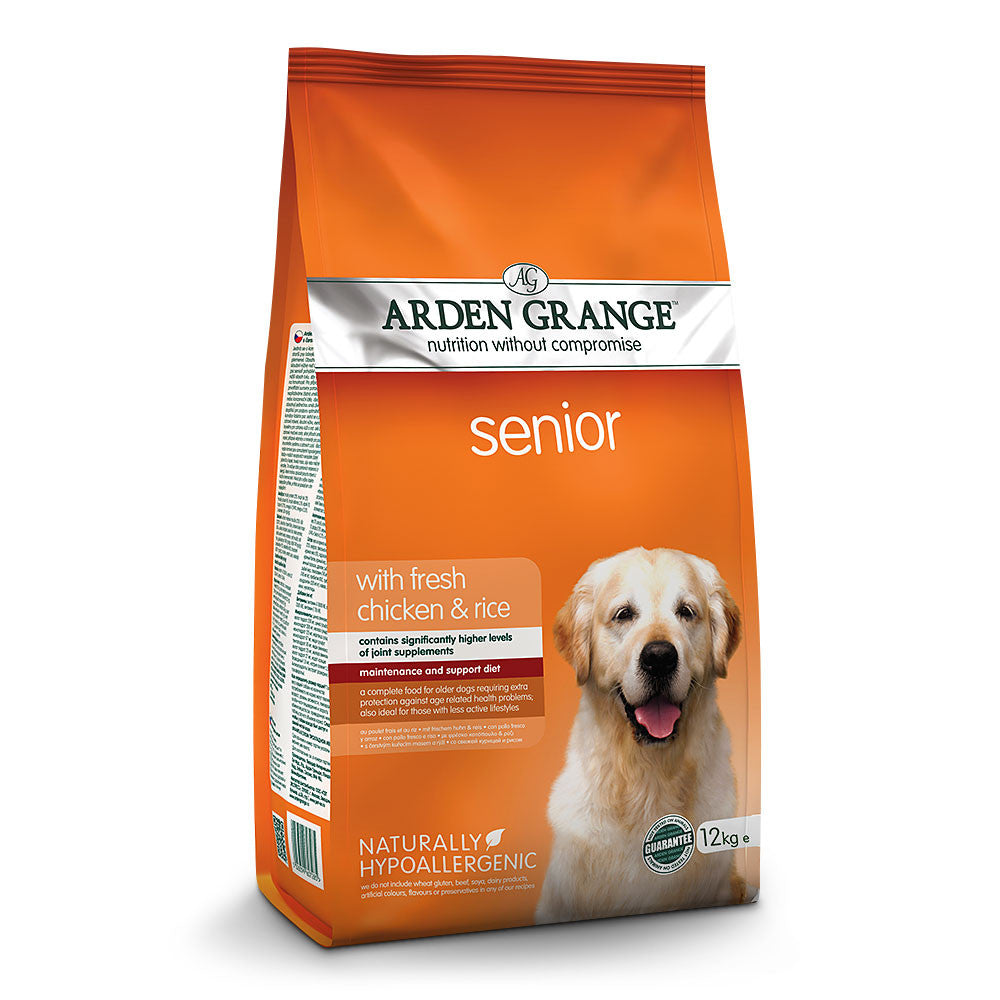 Arden Grange Senior Chicken & Rice 12kg - Adult Dry Dog Food