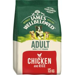 James Wellbeloved 15kg Chicken & Rice - Adult Dry Dog Food