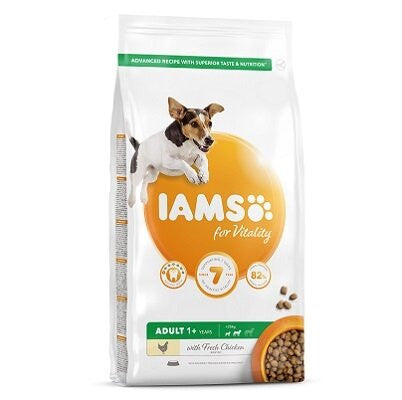 Iams Vitality Small/Medium Chicken 12kg - Adult Dry Dog Food