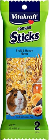 Vitakraft 10 x 112g Fruit & Honey Sticks - Guinea Pig Treat