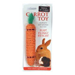 Small 'N' Furry 20.3cm Sisal Carrot - Small Animal Chewing Toy