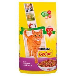 Go-Cat 4x2Kg - Chicken and Duck - Adult Dry Cat Food